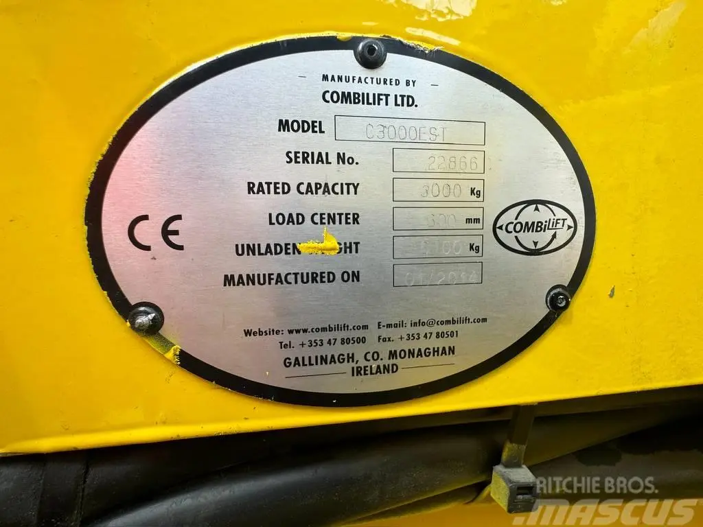 2014 Combilift C3000 STE Electric Sideloader
