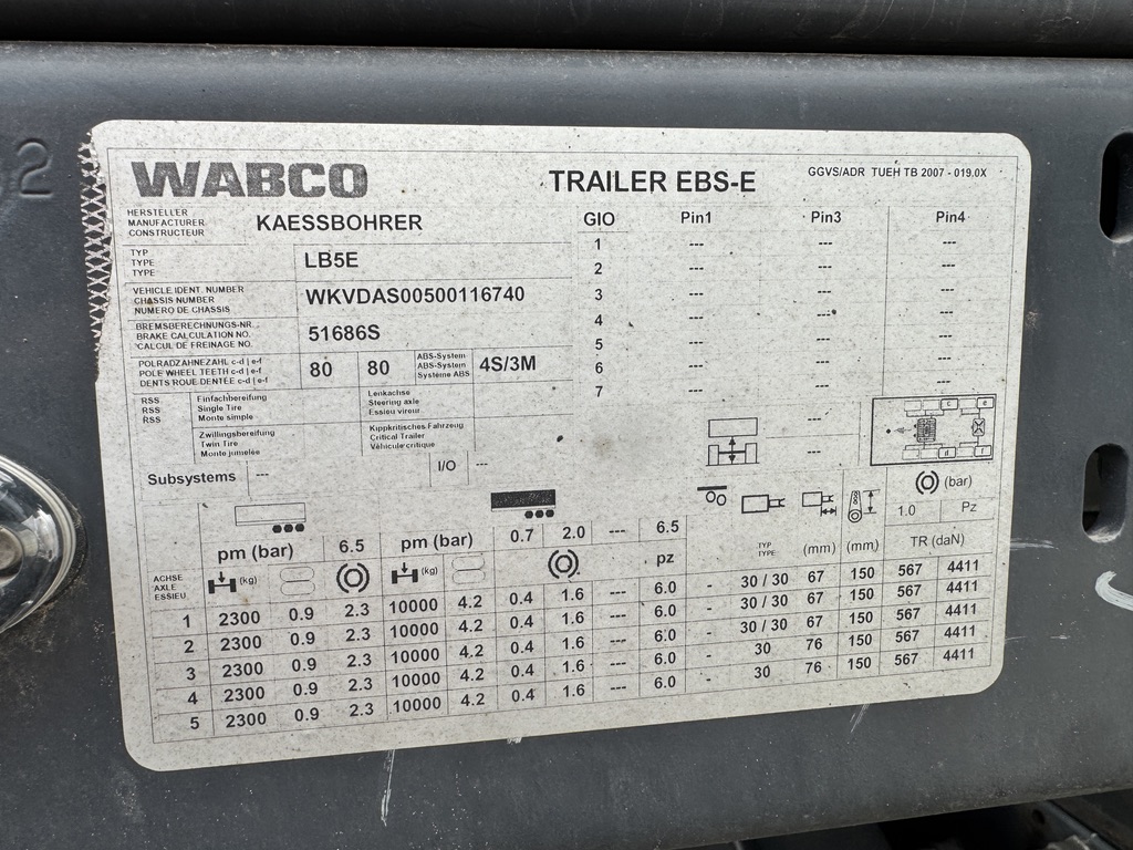 2023 Kassbohrer LB5E - 5 Axle Extending Low Loader - 1 Owner