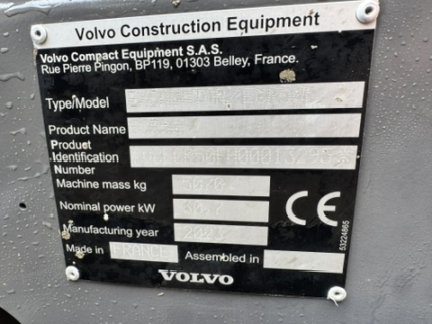 2023 VOLVO ECR50F Excavator - 1 Owner - ONLY 1035hrs